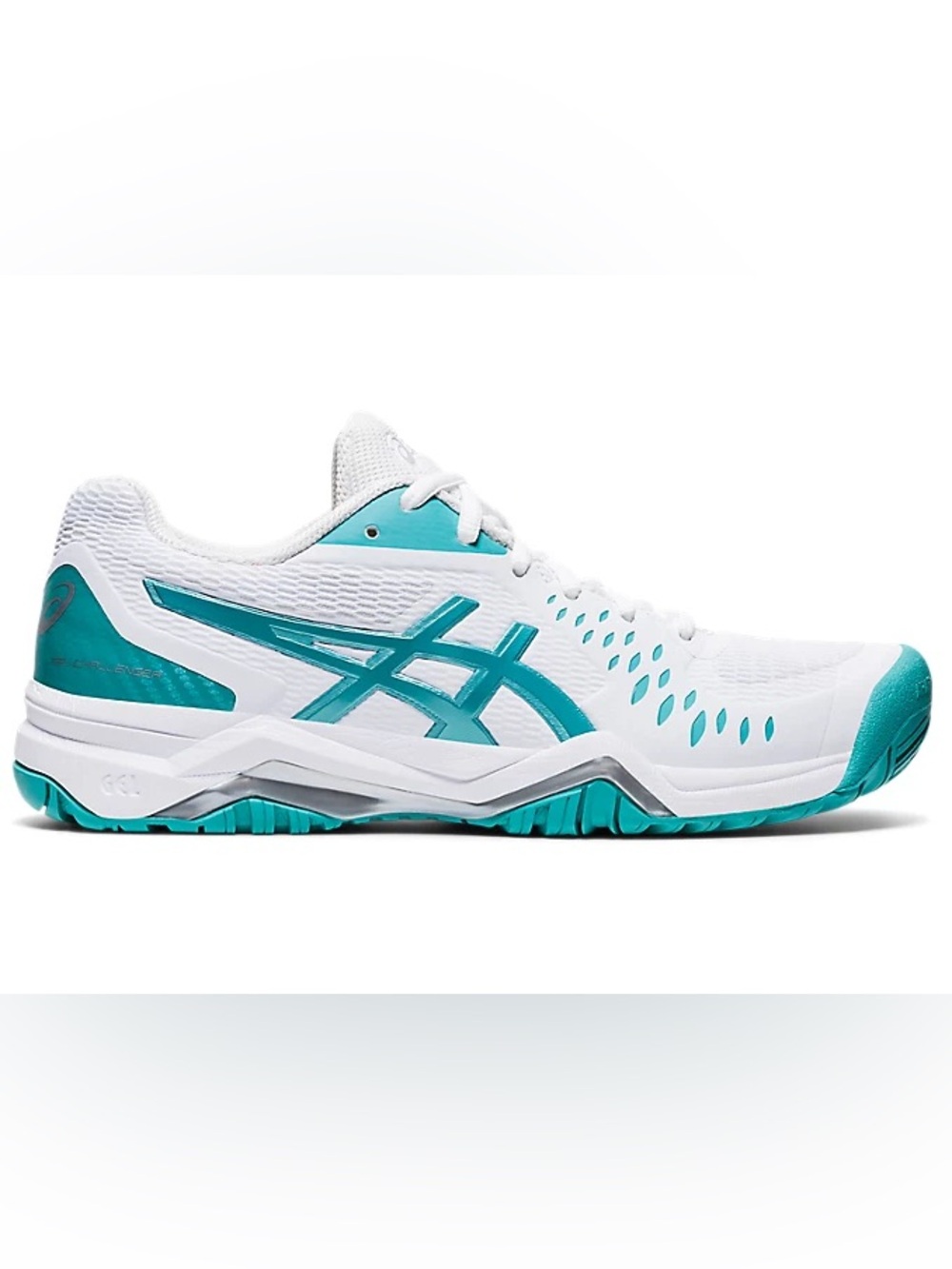 Asics Gel Challenger 12 Women's Tennis Pickleball Shoes Sz 10 White Teal